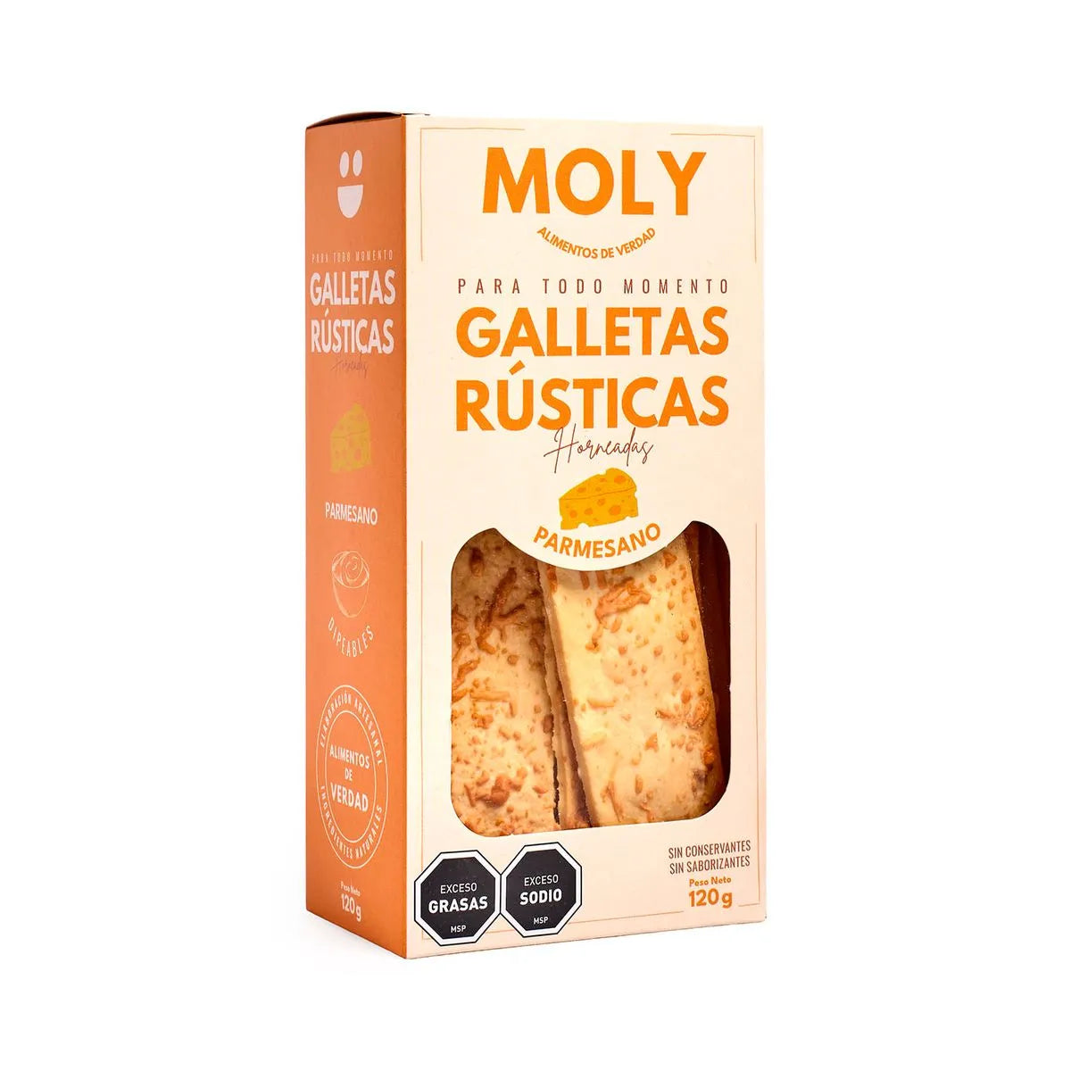 Galletas Rústicas Queso Parmesano | MOLY
