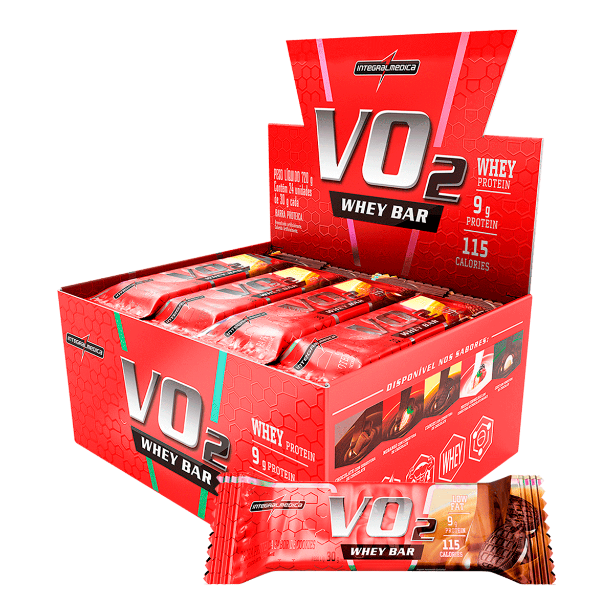 Barras Proteicas VO2 Cookies & Cream x 1 Unidad | Integralmedica