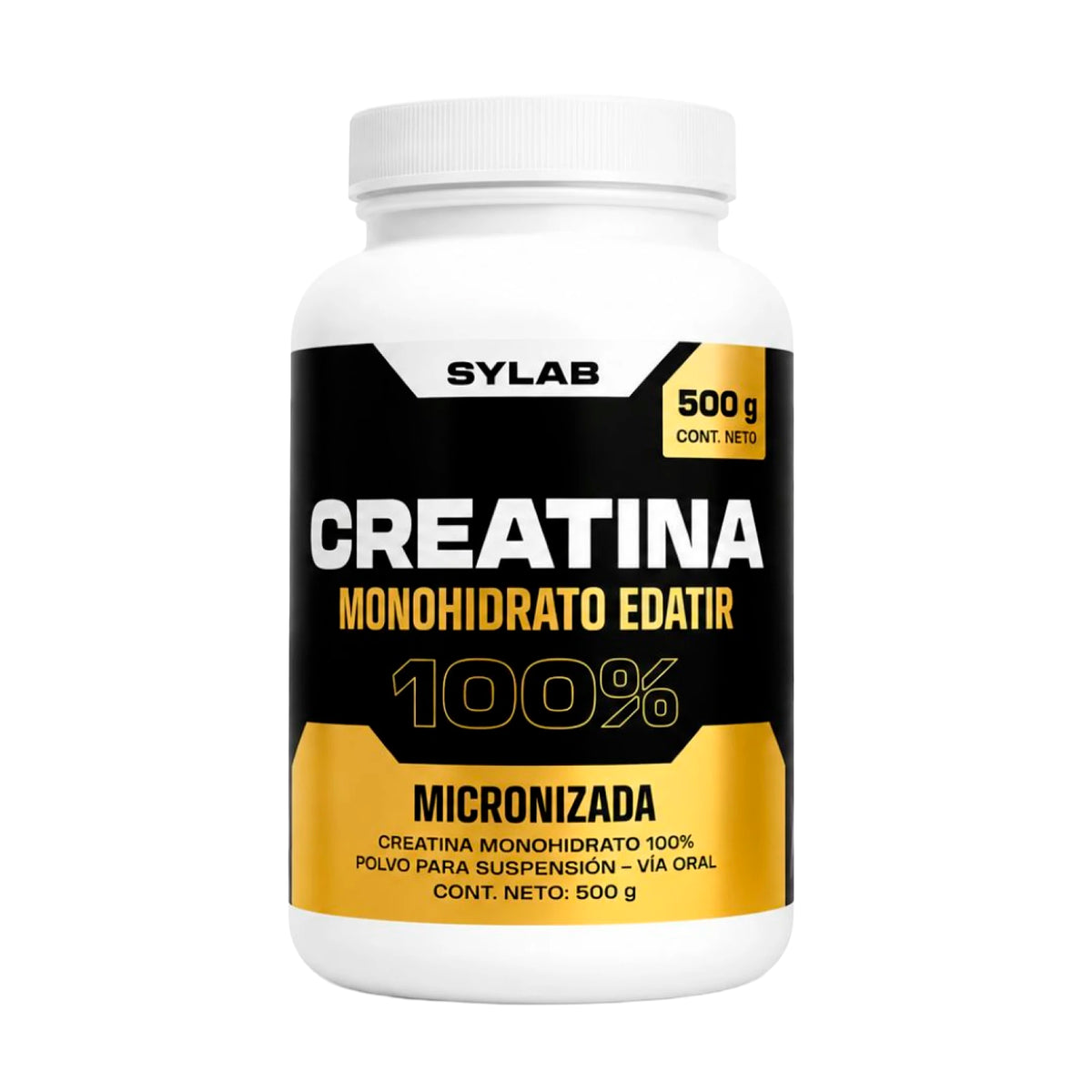 Creatina Micronizada 100% Monohidratada - 500 Gramos | Sylab