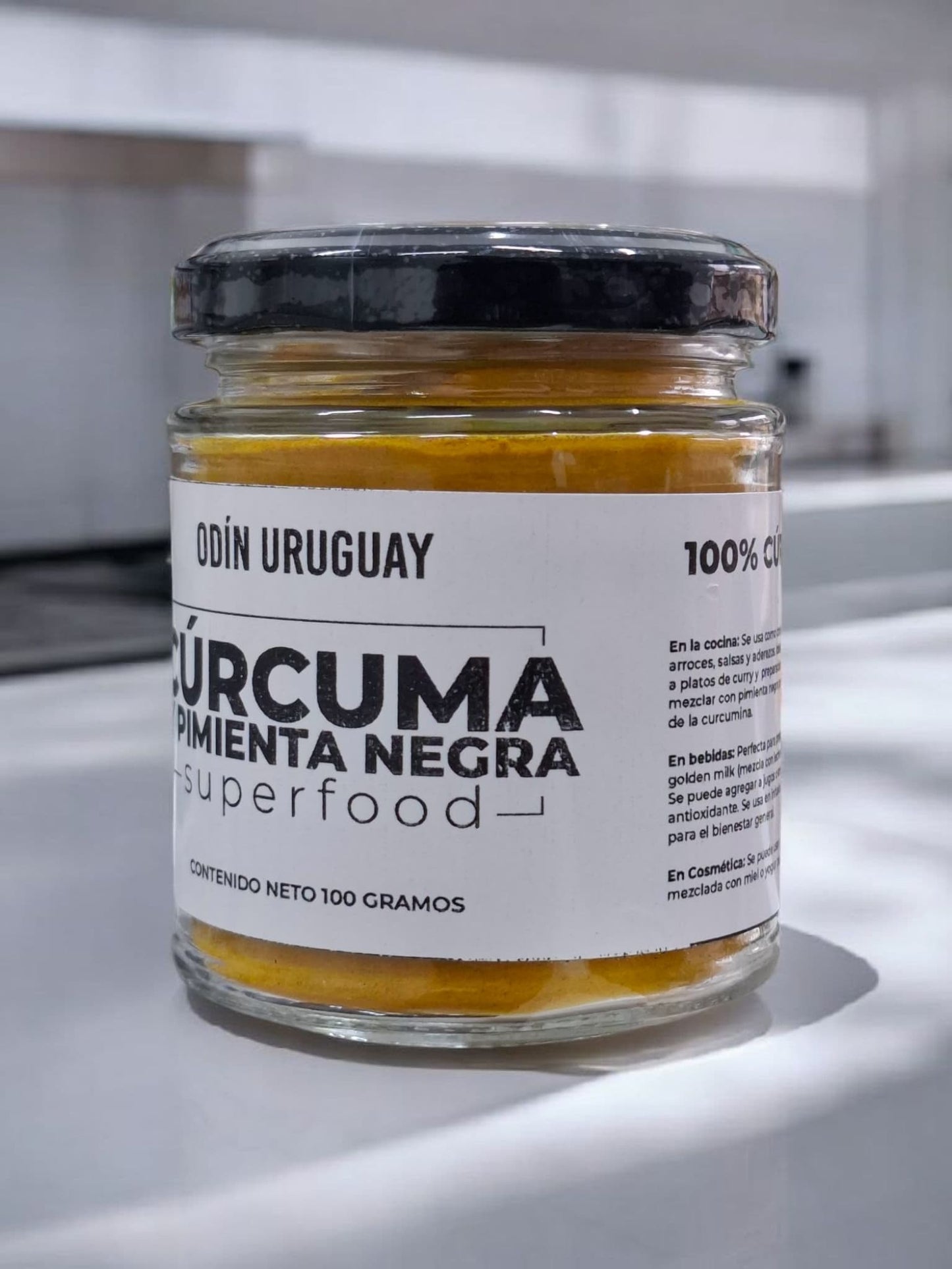 Cúrcuma y Pimienta Negra 100 Gramos | Odín Uruguay