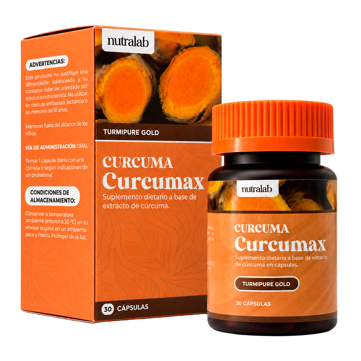 Cúrcuma Curcumax - 30 Cápsulas | Nutralab