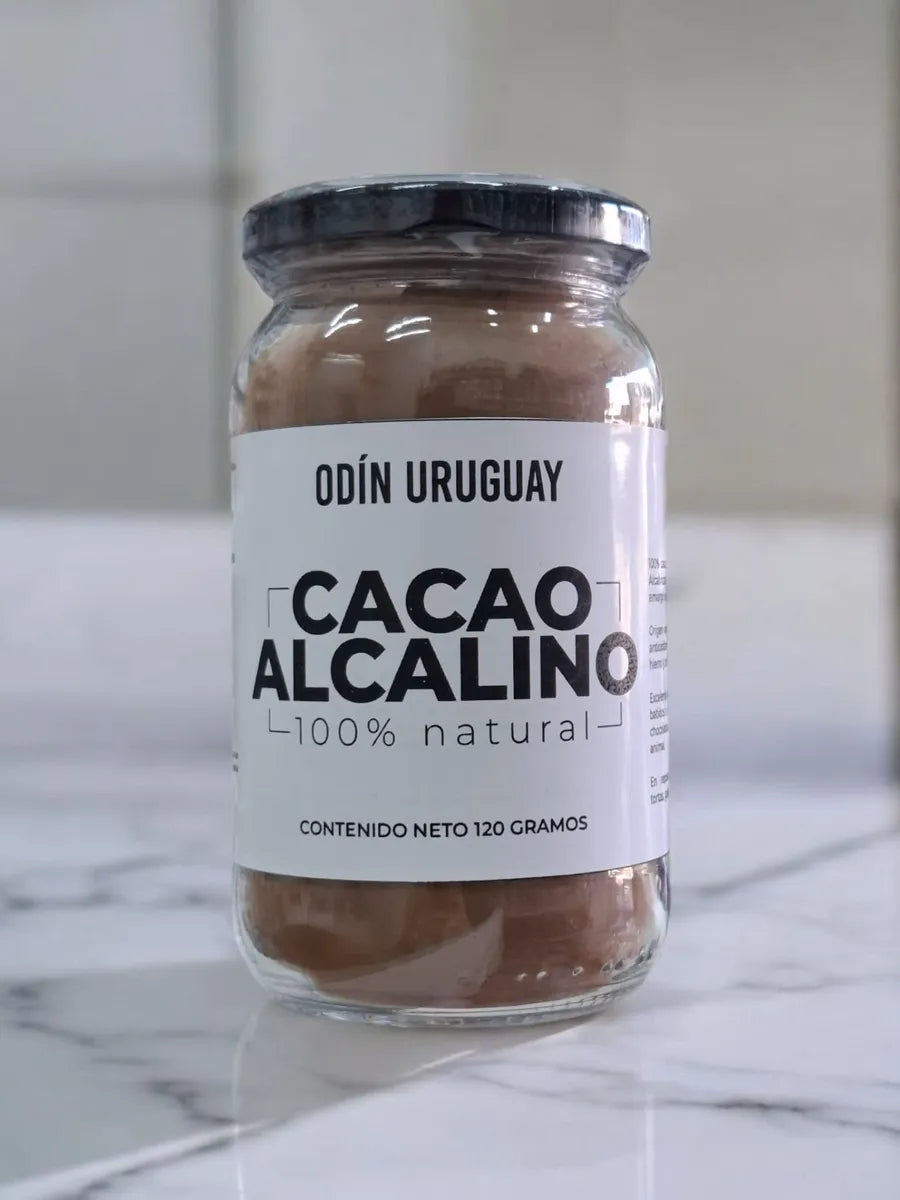 Cacao Alcalino 100% Puro - 120 Gramos | Odín Uruguay