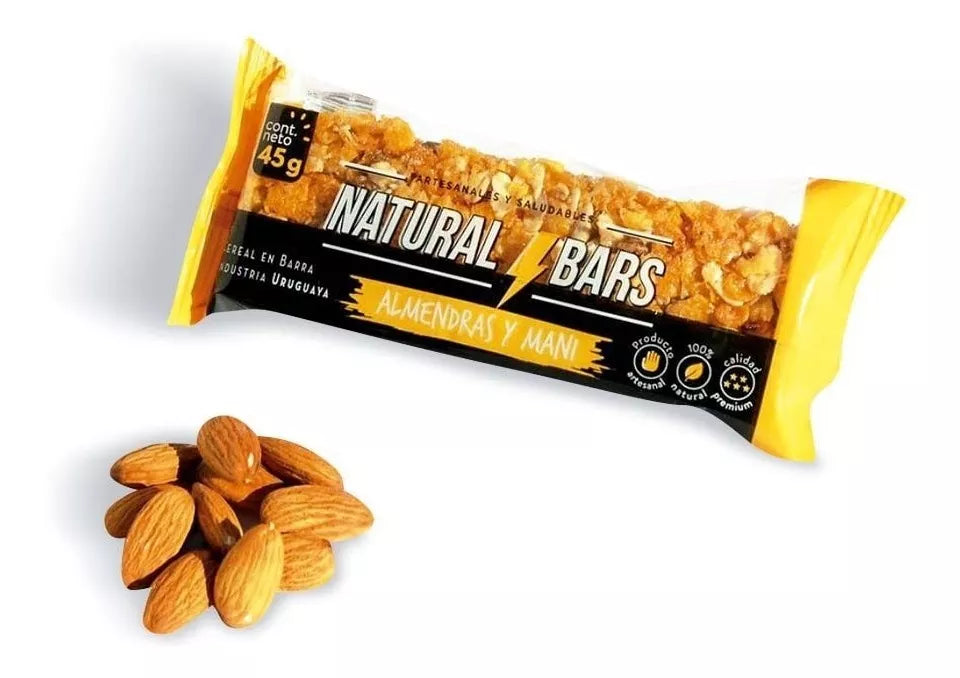 Barritas de Almendras y Maní - Caja x16 | Natural Bars