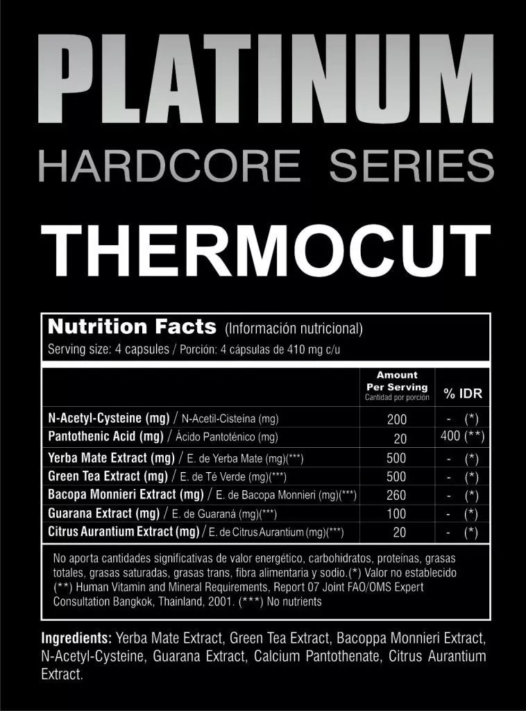 Platinum Thermocut 120 Cápsulas | Platinum