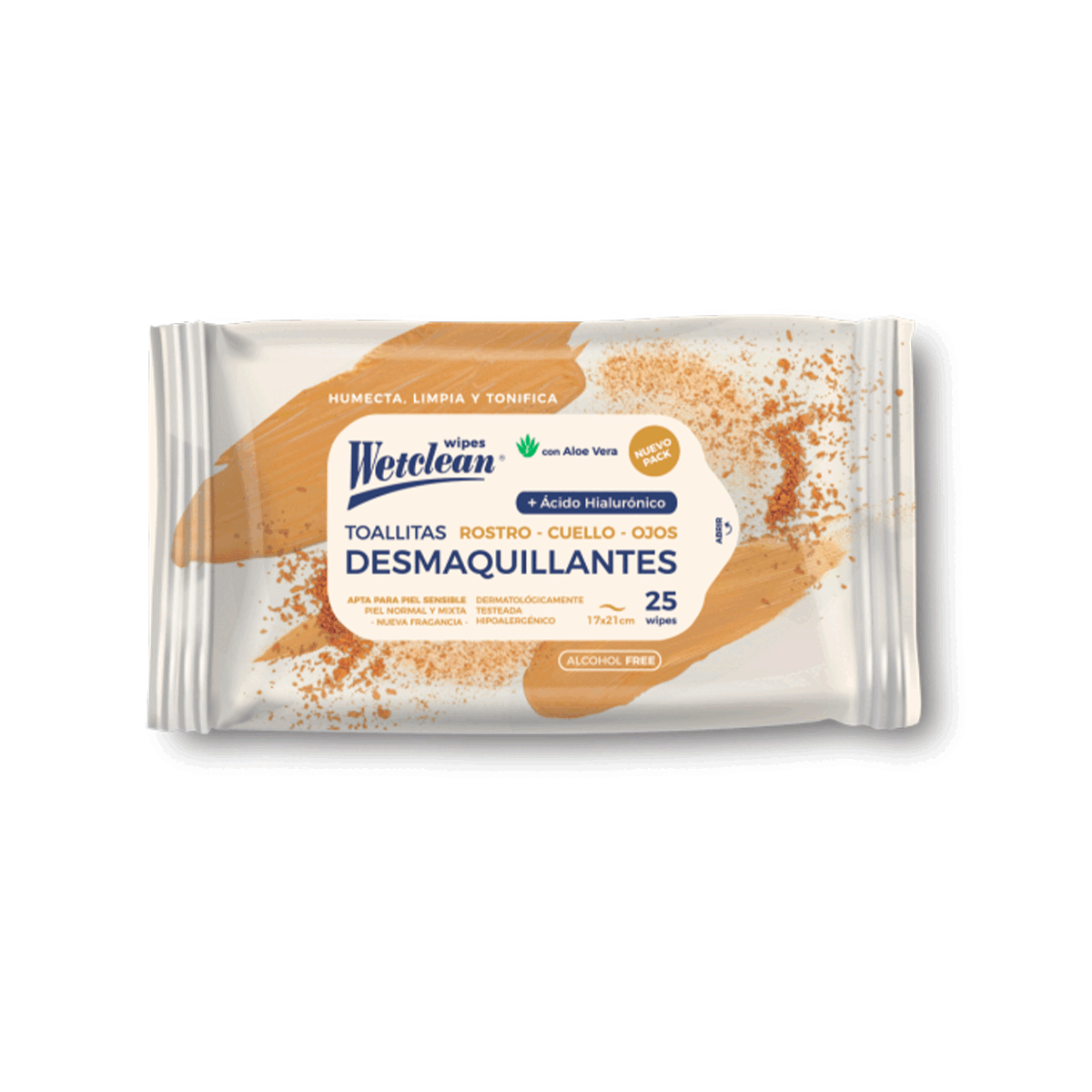 Toallitas Desmaquillantes - 25 Unidades | Wetclean
