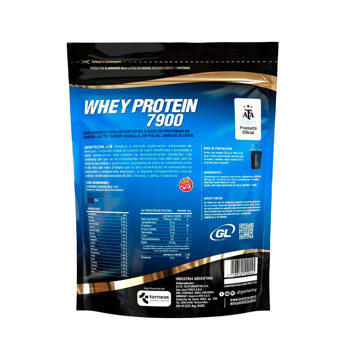 Whey Protein 7900 1.1 Libras | Gentech