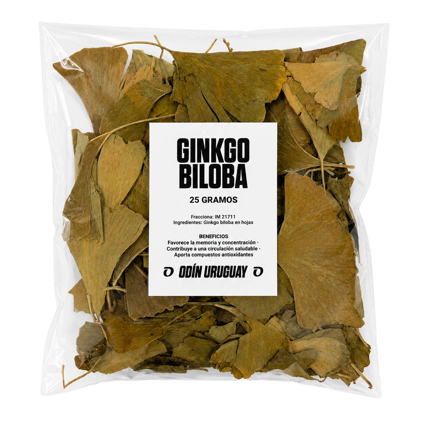 Ginkgo Biloba - 25 Gramos | Odín Uruguay