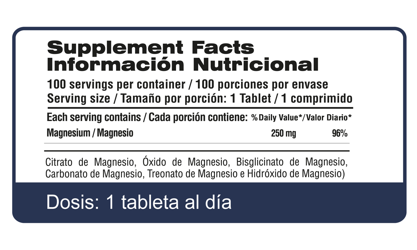 Magnesium Complete 6 - 100 Tabletas | Qualivits