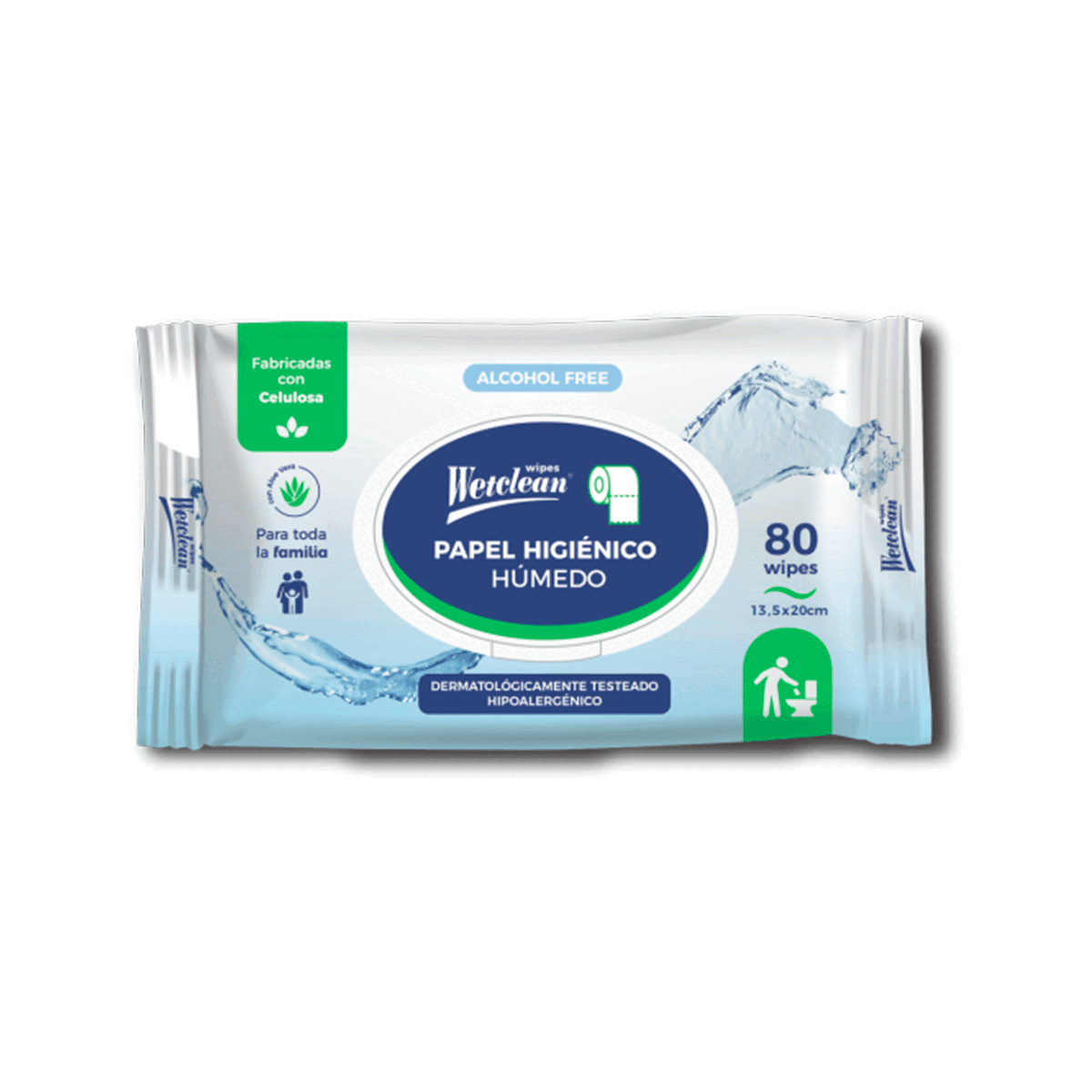 Papel Higiénico Húmedo - 80 Unidades | Wetclean