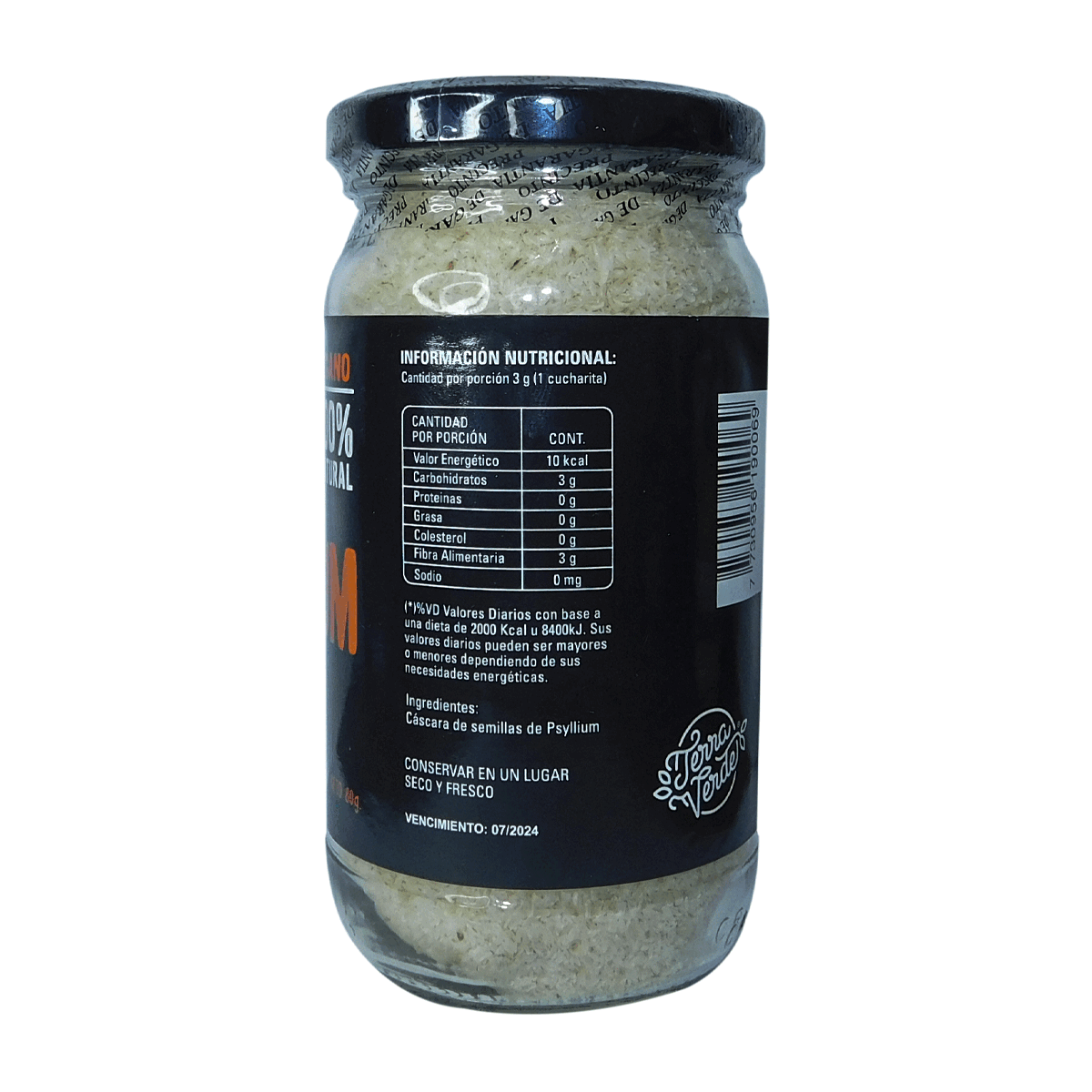 Psyllium Husk 80 Gramos | Terra Verde