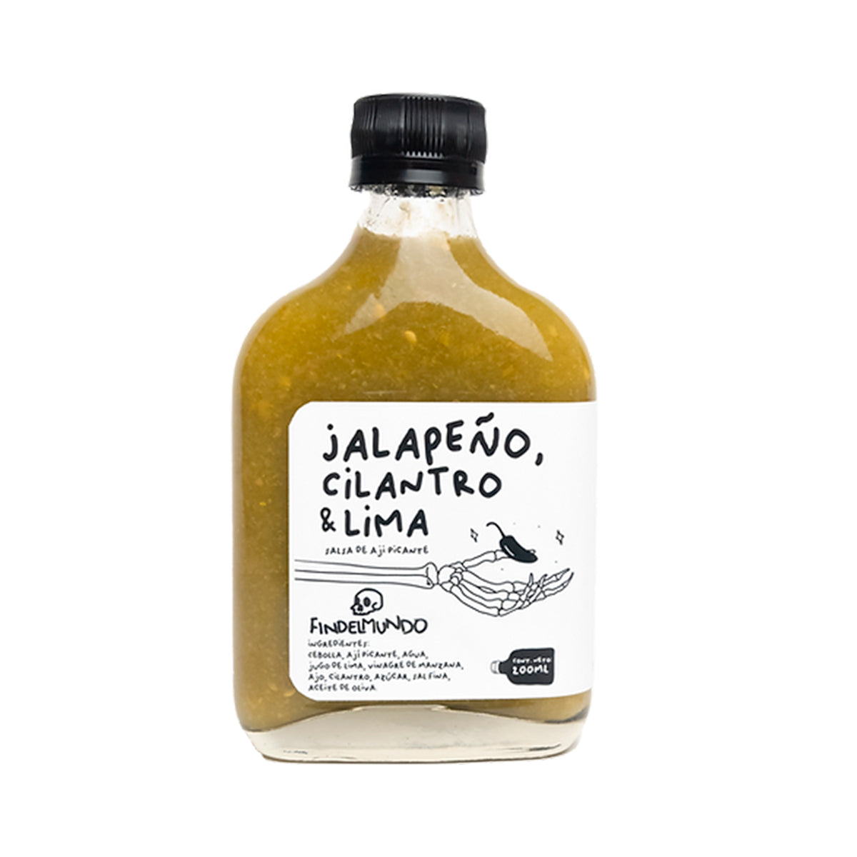 Salsa Picante Jalapeño, Cilantro y Lima 200 ml | Fin Del Mundo