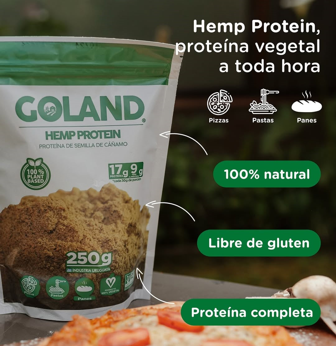 Proteína Vegana de Semillas de Cáñamo 250 grs | Goland