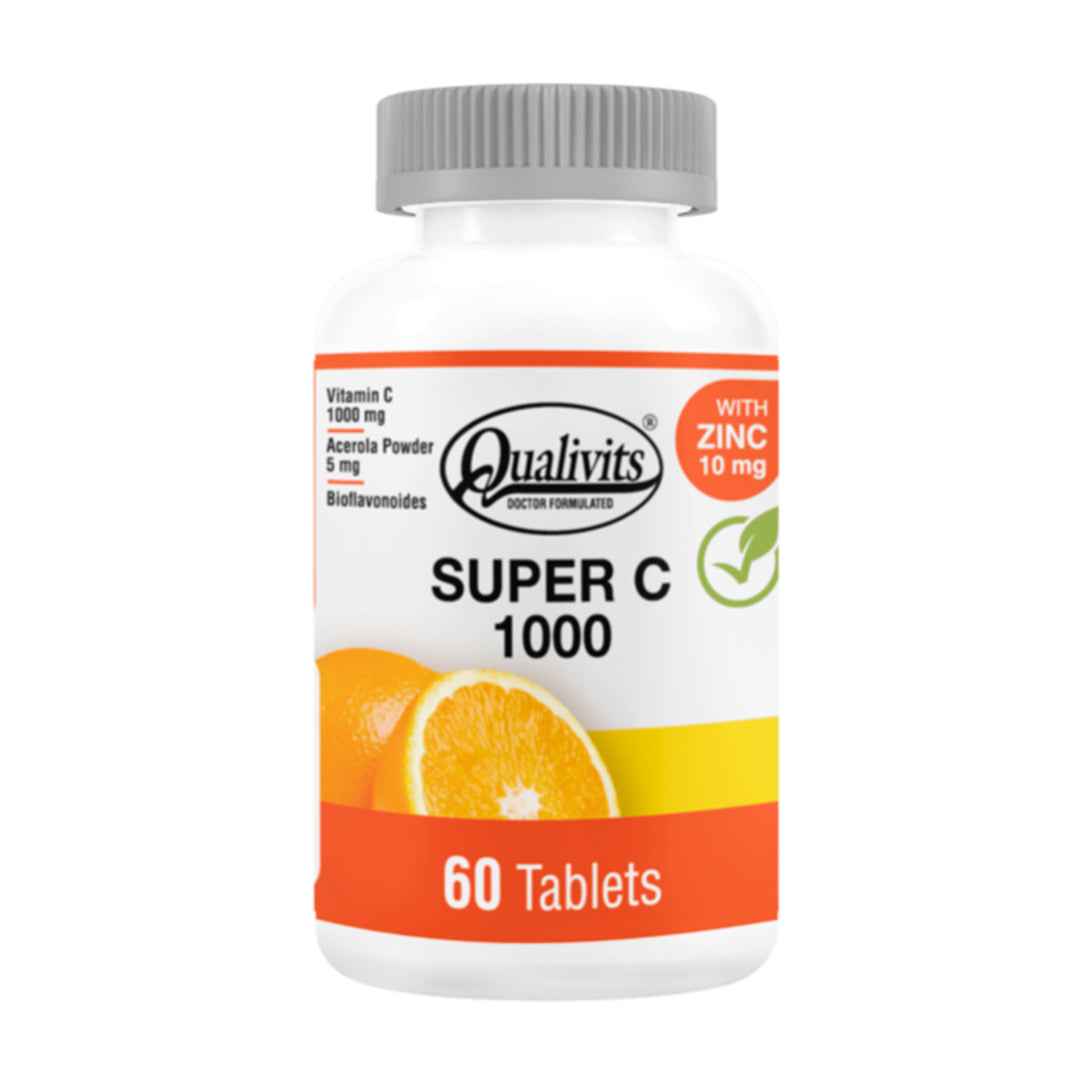 Super C + Zinc x 100 Tabetas | Qualivits