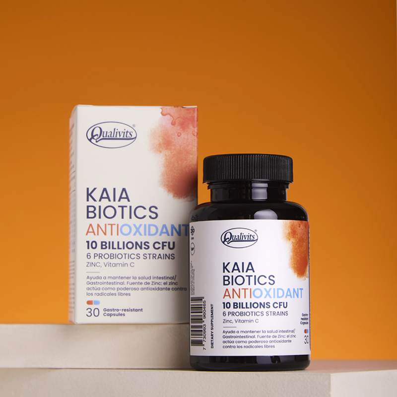 Kaia Probiótico Antioxidante + Vitamina C + Zinc 30 Cápsulas | Qualivits