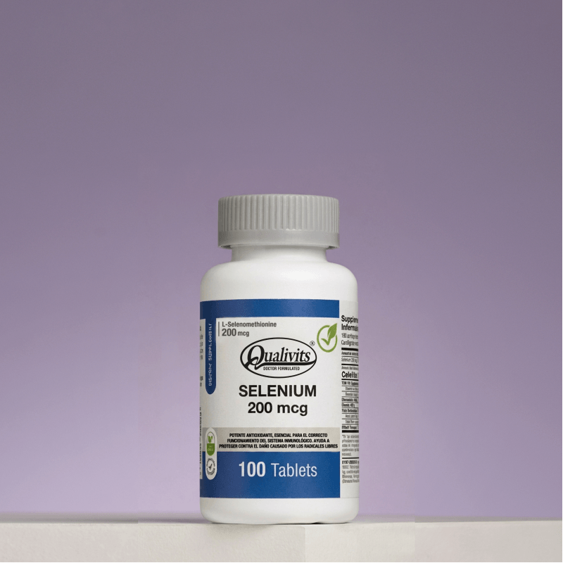 Selenio 200 mcg - 100 Tabletas | Qualivits