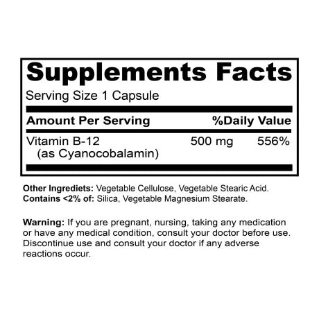 Vitamina B12 500 mcg | Sundown Naturals