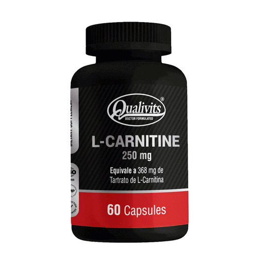 L-Carnitina 250 mg x 60 Cápsulas | Qualivits