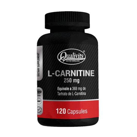 L-Carnitina 250 mg x 120 Cápsulas | Qualivits