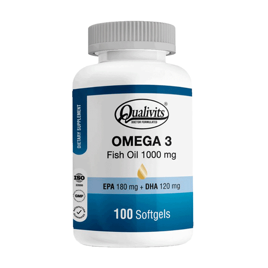 Omega 3 Fish Oil x 100 Cápsulas | Qualivits