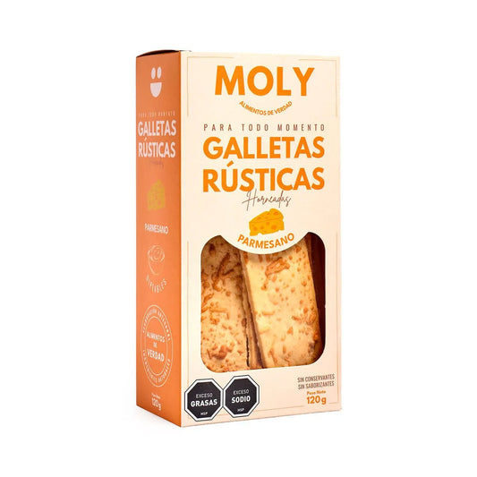 Galletas Rústicas Queso Parmesano | MOLY