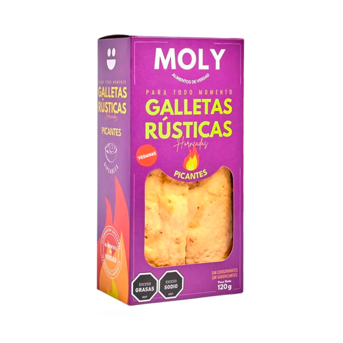Galletas Rústicas Sabor Picante | MOLY