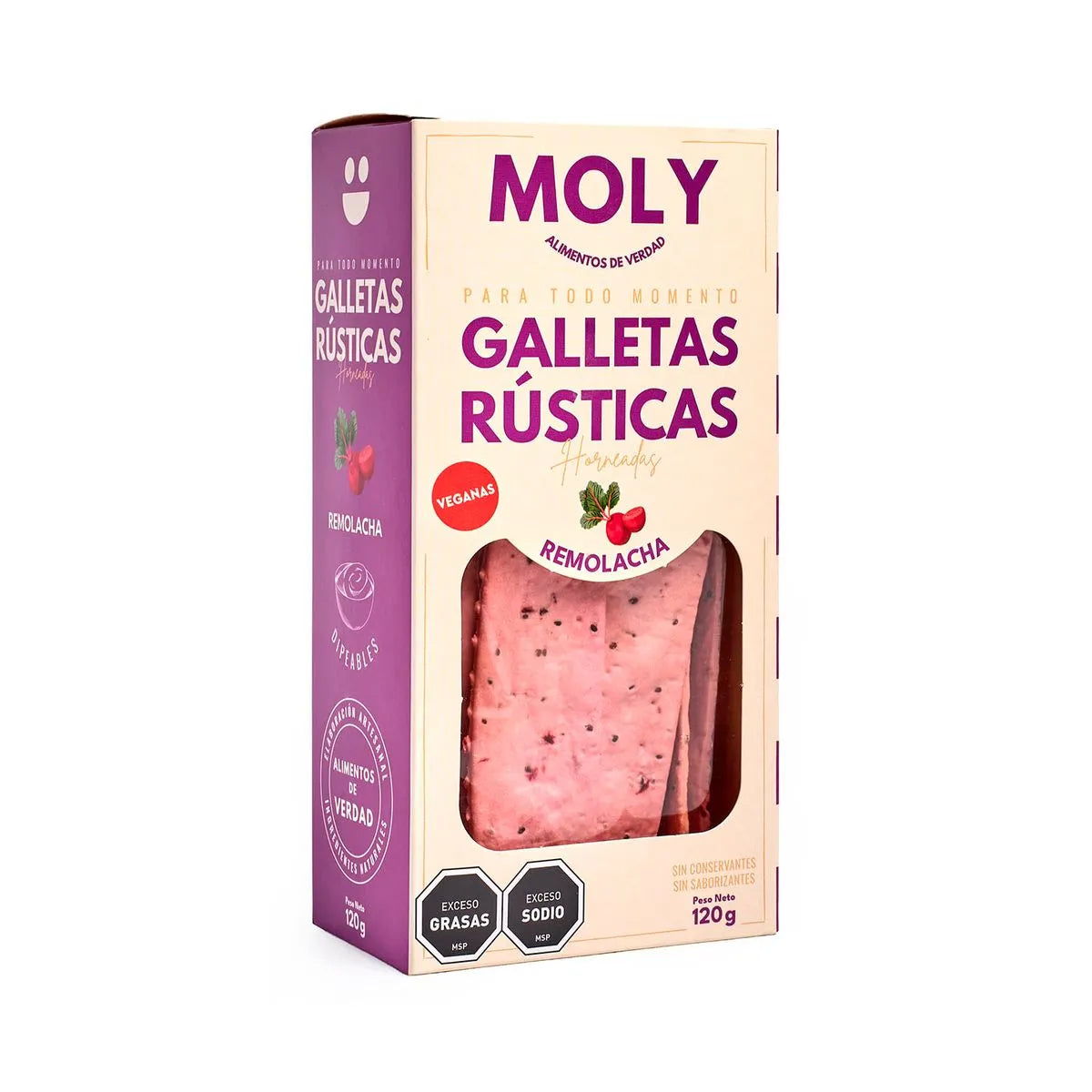 Galletas Rústicas Sabor Remolacha | MOLY