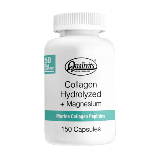 Colágeno Hidrolizado + Magnesio x 150 Cápsulas | Qualivits