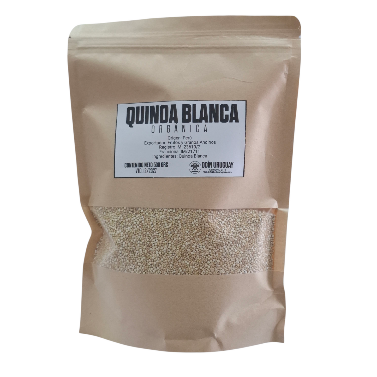 Quinoa Blanca Orgánica 500 Gramos | Odín Uruguay