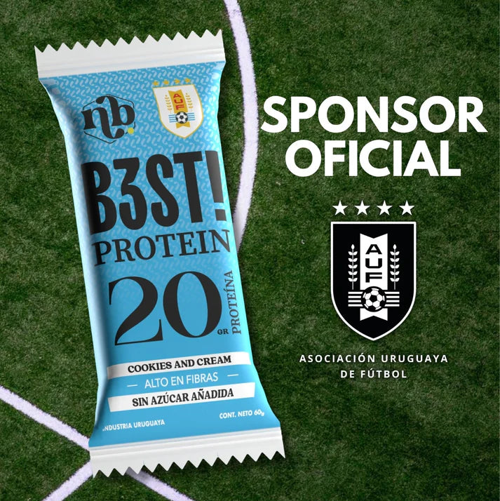 Barra B3ST de Proteína Cookie & Cream x 1 URUGUAY | Natural Bars Best