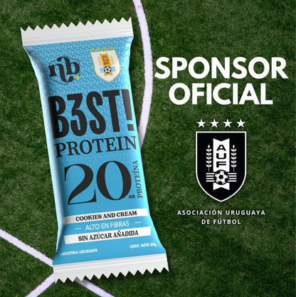 Barra B3ST de Proteína Cookie & Cream x 1 URUGUAY | Natural Bars Best