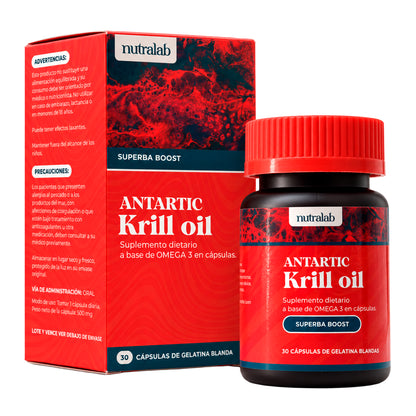 Aceite de Krill Antartico Omega 3 - 30 Cápsulas | Nutralab