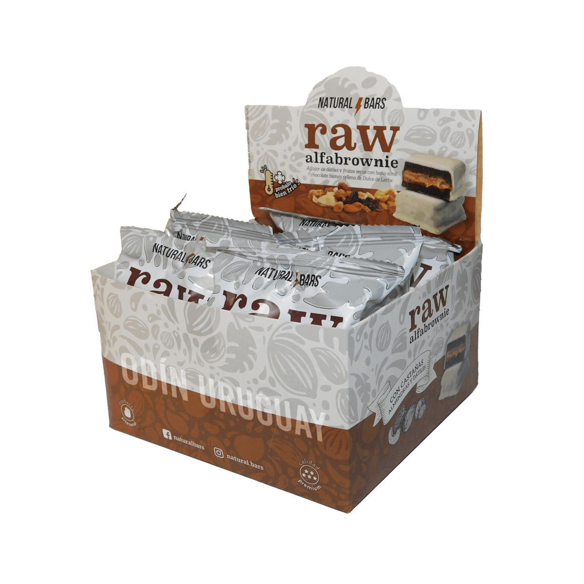 Alfajores Raw Alfabrownie de Chocolate - Caja x8 | Natural Bars