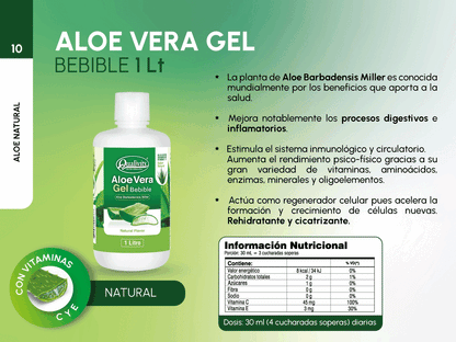 Aloe Vera Bebible 1 Litro Natural | Qualivits