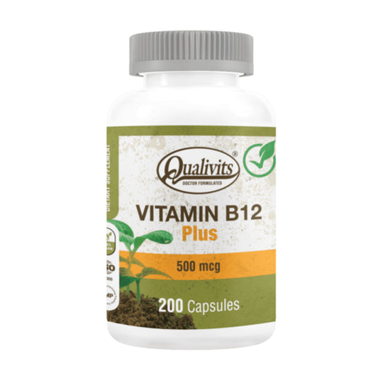 Vitamina B12 500 mcg x 200 Cápsulas | Qualivits