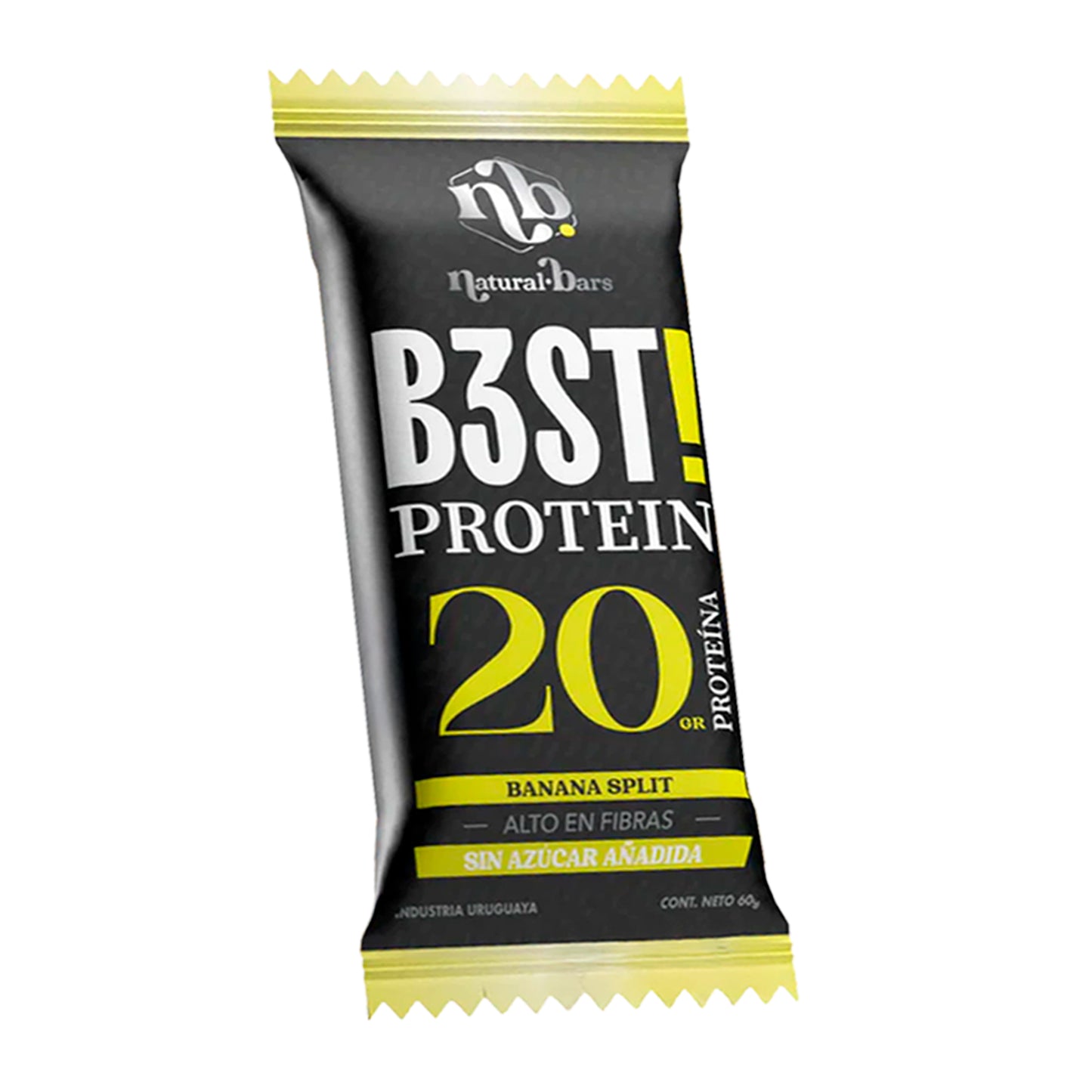 B3ST Protein Barra 20 Grs de Proteína - Caja x10 Sabor Banana Split | Natural Bars Best