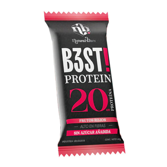 Barra B3ST de Proteína Frutos Rojos x 1 | Natural Bars Best