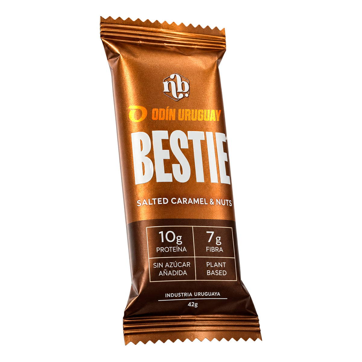 Barra Proteica Best Bestie Salty Caramel y Nueces - Caja x 12 | Natural Bars
