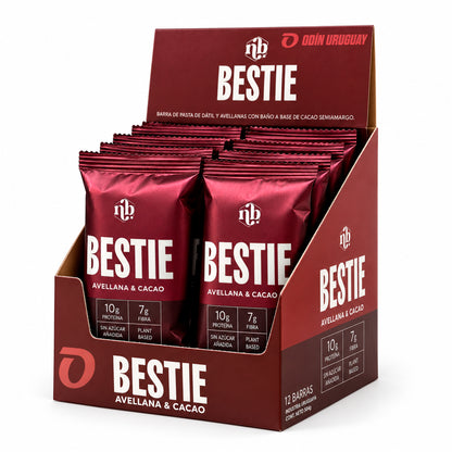 Barra Proteica Best Bestie Avellana y Cacao - Caja x 12 | Natural Bars