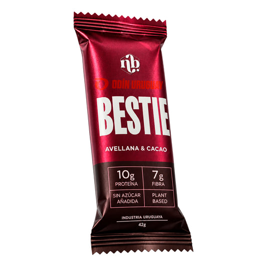 Barra Proteica Best Bestie Avellana y Cacao - Caja x 12 | Natural Bars