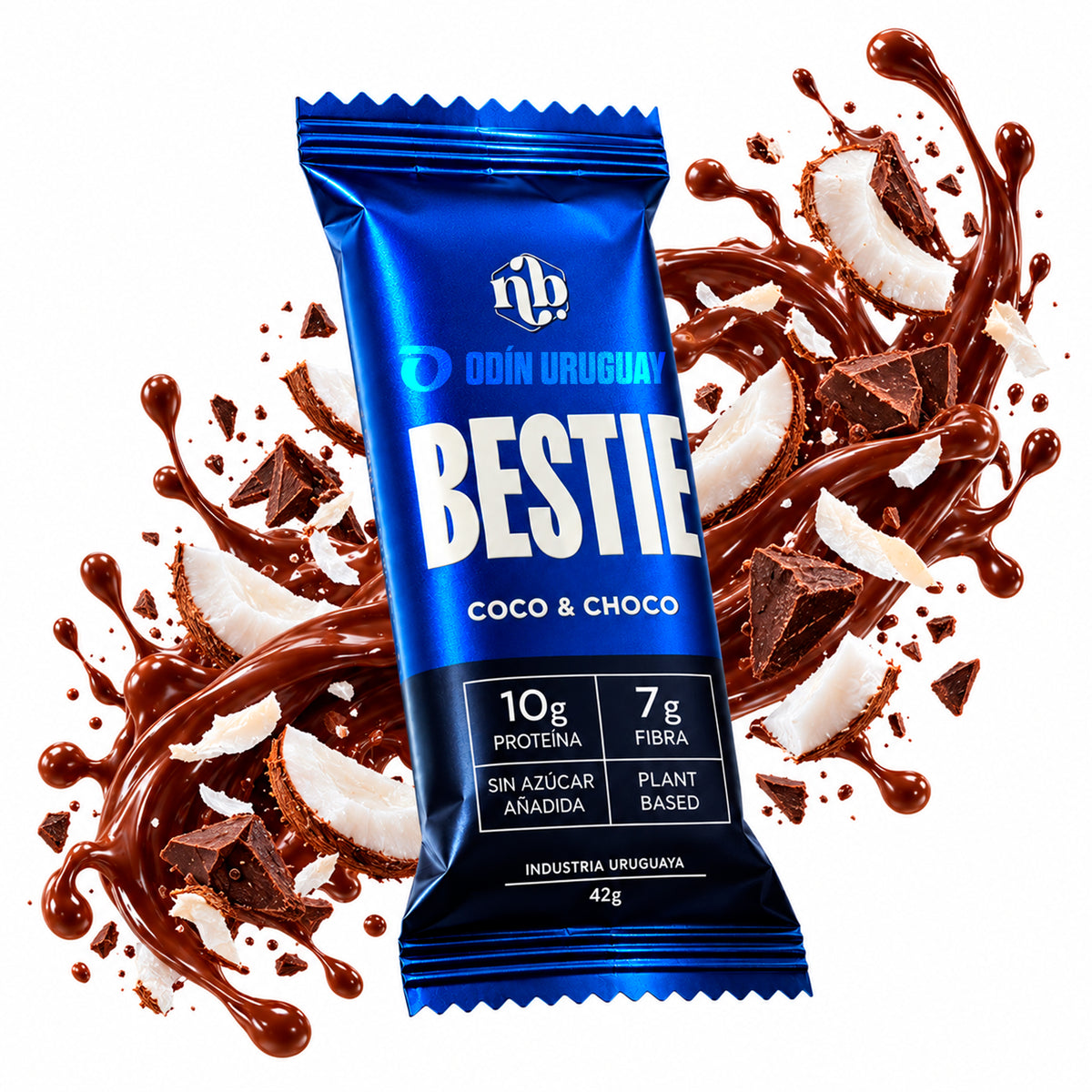 Barra Proteica Best Bestie Coco y Chocolate - Caja x 12 | Natural Bars