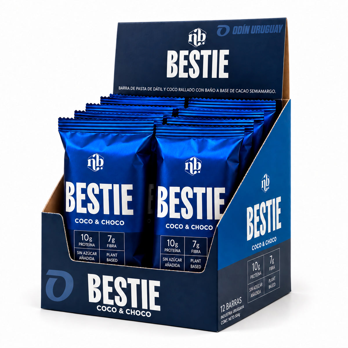 Barra Proteica Best Bestie Coco y Chocolate - Caja x 12 | Natural Bars