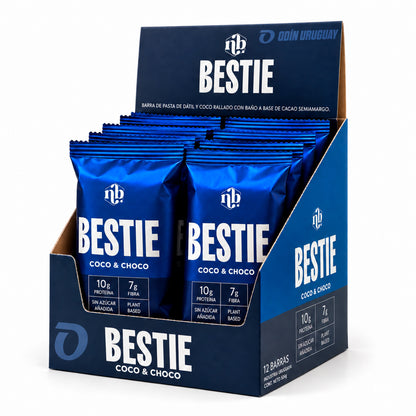 Barra Proteica Best Bestie Coco y Chocolate - Caja x 12 | Natural Bars