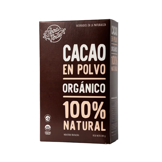 Cacao en Polvo Orgánico 100% Natural 200 Gramos | Terra Verde