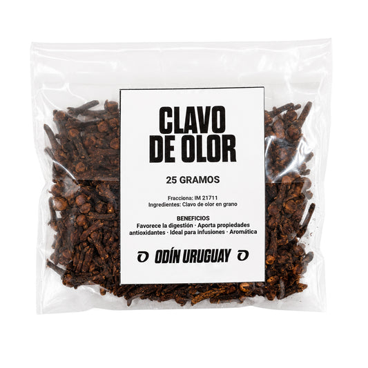Clavo de Olor en Grano Entero - 25 Gramos | Odín Uruguay