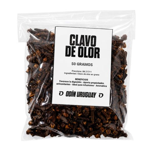 Clavo de Olor en Grano Entero - 50 Gramos | Odín Uruguay