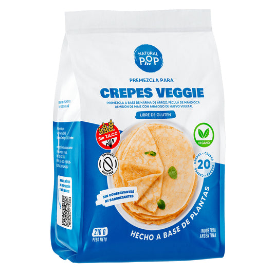 Premezcla para Crepes Veganos Sin Gluten 20 Porciones | Natural Pop