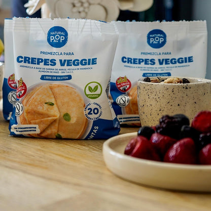 Premezcla para Crepes Veganos Sin Gluten 20 Porciones | Natural Pop