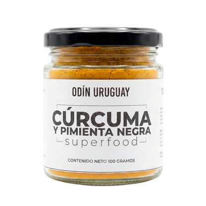 Cúrcuma y Pimienta Negra 100 Gramos | Odín Uruguay