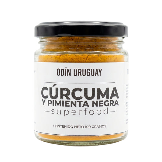 Cúrcuma y Pimienta Negra 100 Gramos | Odín Uruguay
