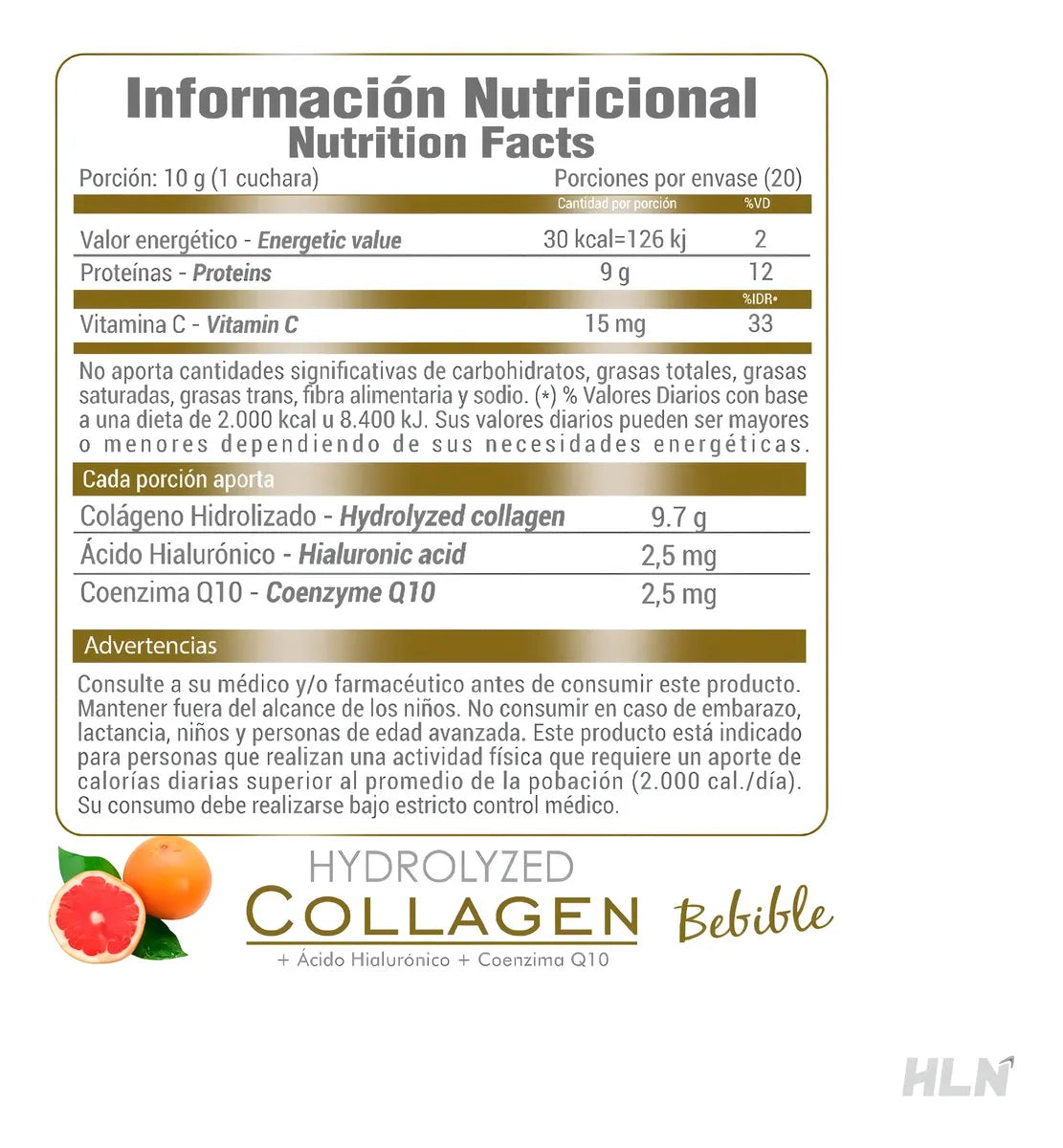 Colágeno Hidrolizado + Hialurónico + CQ10 | Age Biologiqué